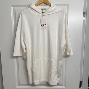 Zara White Hoodie